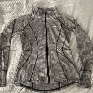 Black & white Puma zip up